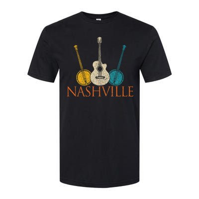 Nashville Tennessee Vintage Country Music City Souvenir Softstyle CVC T-Shirt