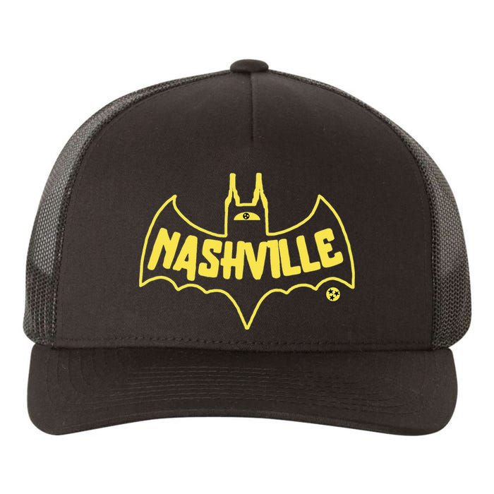 Nashville Tennessee Vintage Country Music City Souvenir Yupoong Adult 5-Panel Trucker Hat