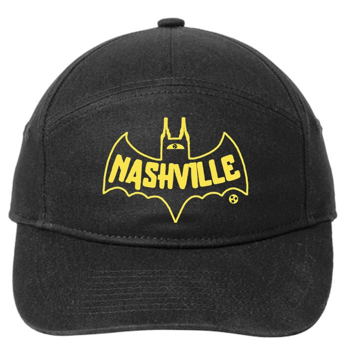 Nashville Tennessee Vintage Country Music City Souvenir 7-Panel Snapback Hat