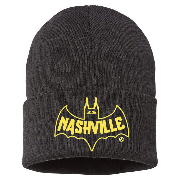 Nashville Tennessee Vintage Country Music City Souvenir Sustainable Knit Beanie