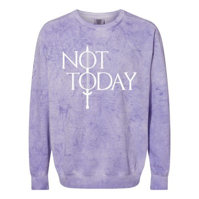 Not Today Vintage Cosplay Colorblast Crewneck Sweatshirt