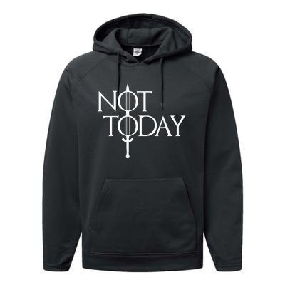 Not Today Vintage Cosplay Performance Fleece Hoodie