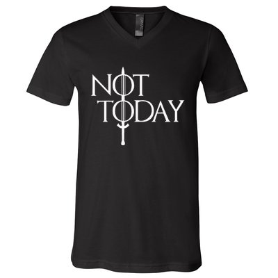 Not Today Vintage Cosplay V-Neck T-Shirt