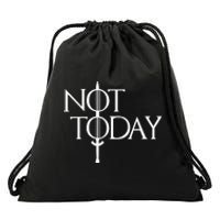 Not Today Vintage Cosplay Drawstring Bag