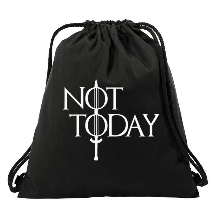 Not Today Vintage Cosplay Drawstring Bag