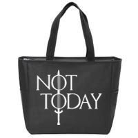 Not Today Vintage Cosplay Zip Tote Bag