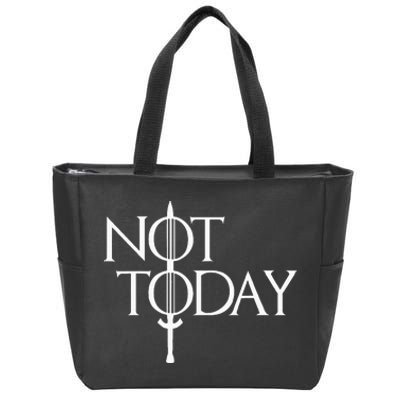 Not Today Vintage Cosplay Zip Tote Bag