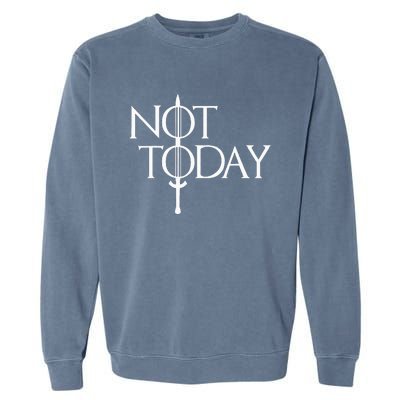 Not Today Vintage Cosplay Garment-Dyed Sweatshirt