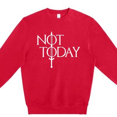 Not Today Vintage Cosplay Premium Crewneck Sweatshirt