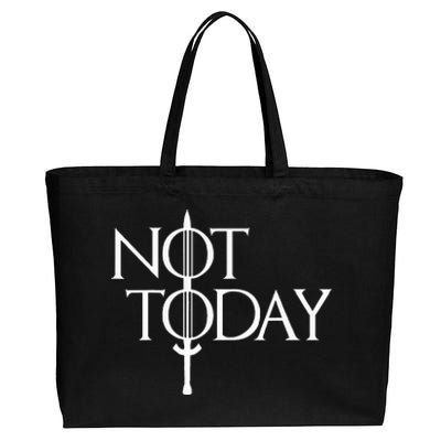 Not Today Vintage Cosplay Cotton Canvas Jumbo Tote