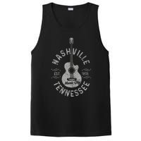 Nashville Tennessee Vintage Guitar Country Music City PosiCharge Competitor Tank