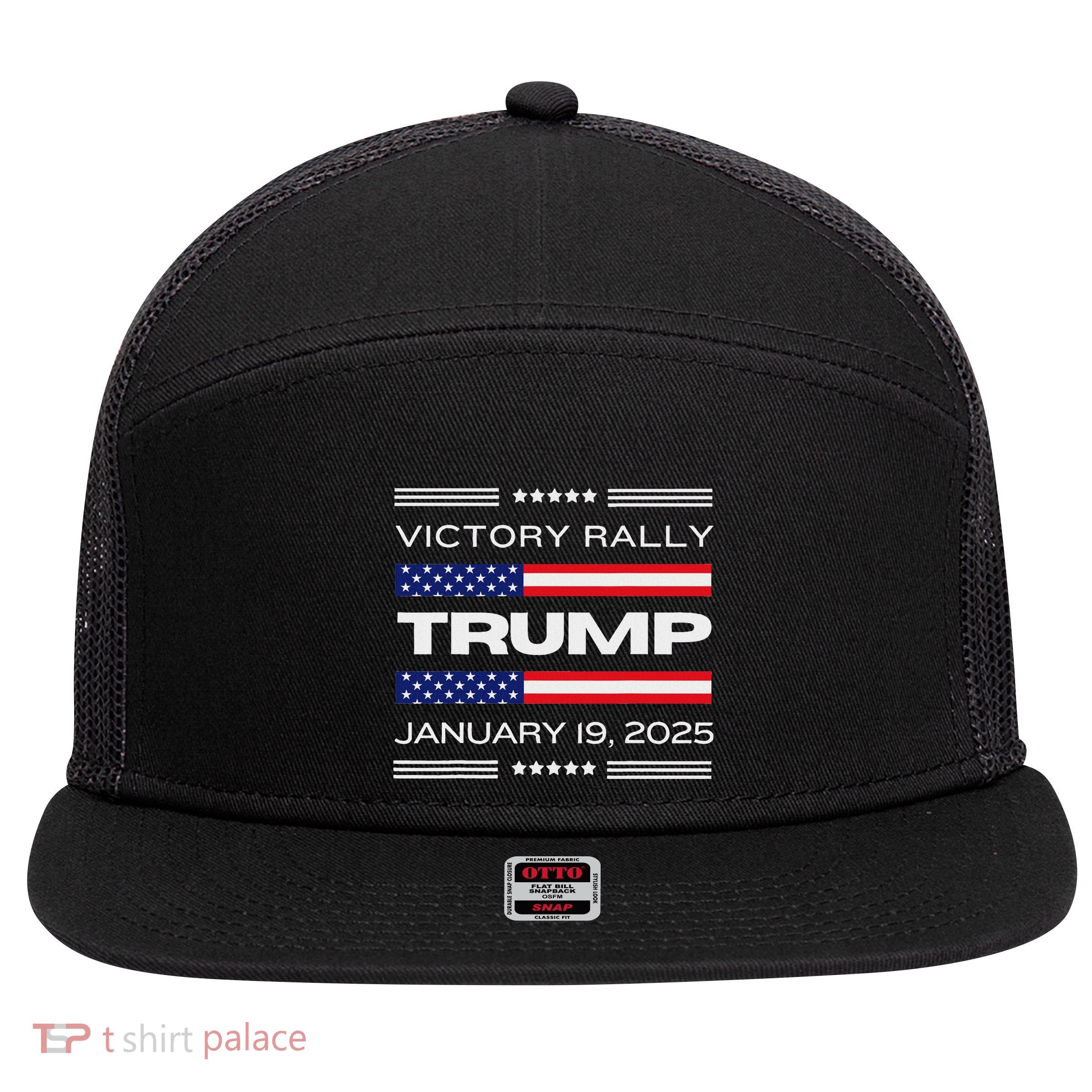 New! Trump Victory Rally Maga 7 Panel Mesh Trucker Snapback Hat