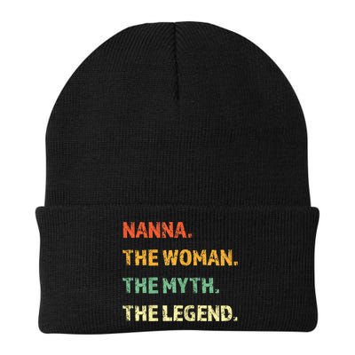 Nanna The Woman The Myth The Legend Funny Gift Beanie