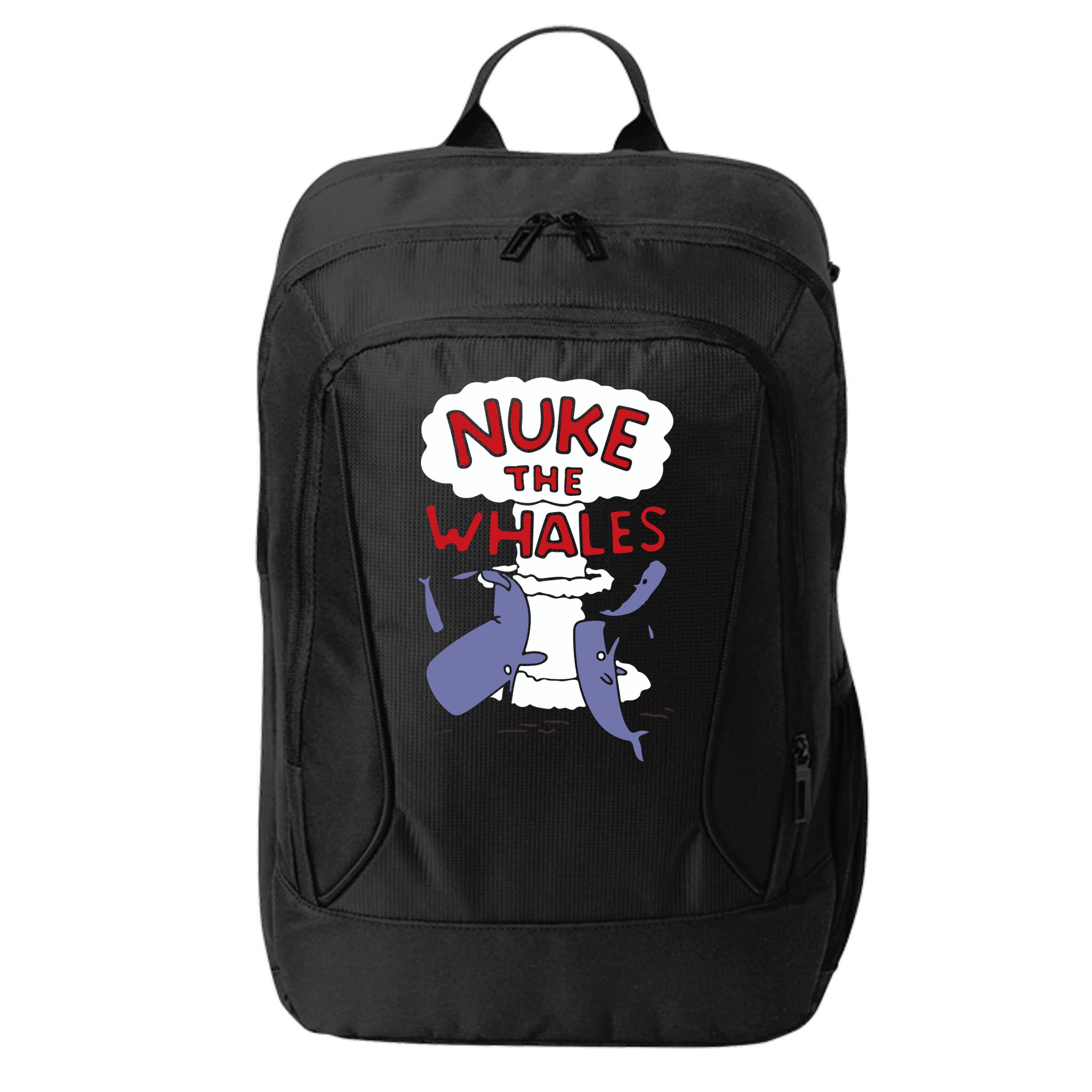 Nuke The Whales Funny City Backpack