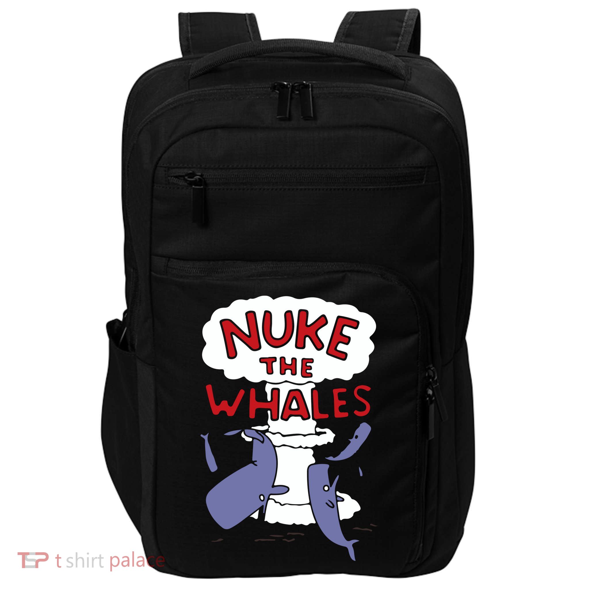 Nuke The Whales Funny Impact Tech Backpack