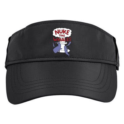 Nuke The Whales Funny Adult Drive Performance Visor