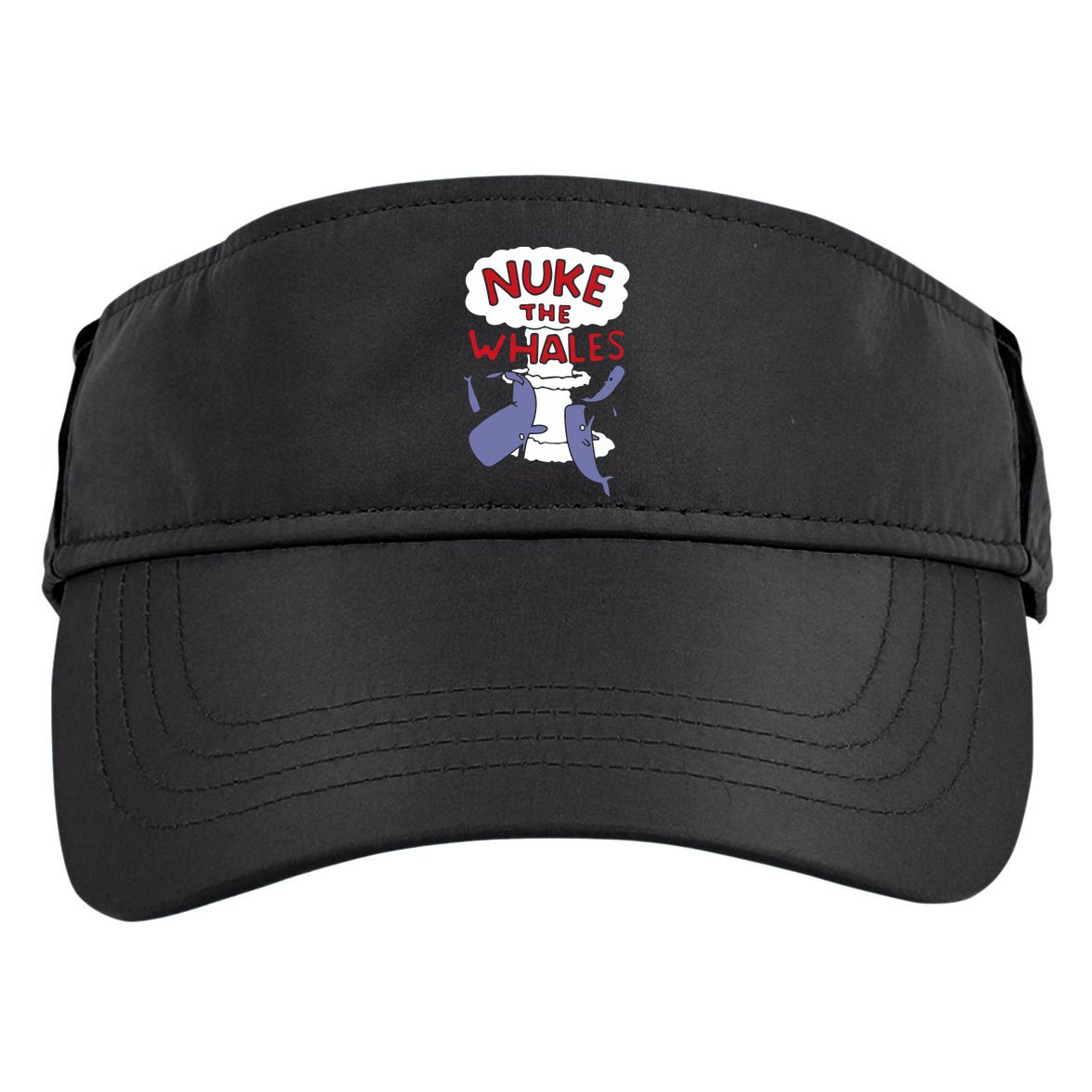Nuke The Whales Funny Adult Drive Performance Visor