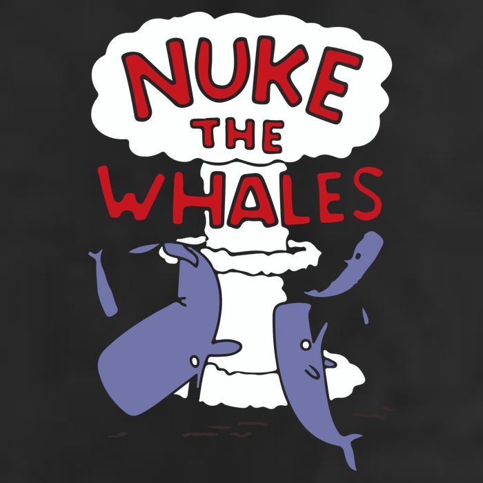 Nuke The Whales Funny Adult Drive Performance Visor