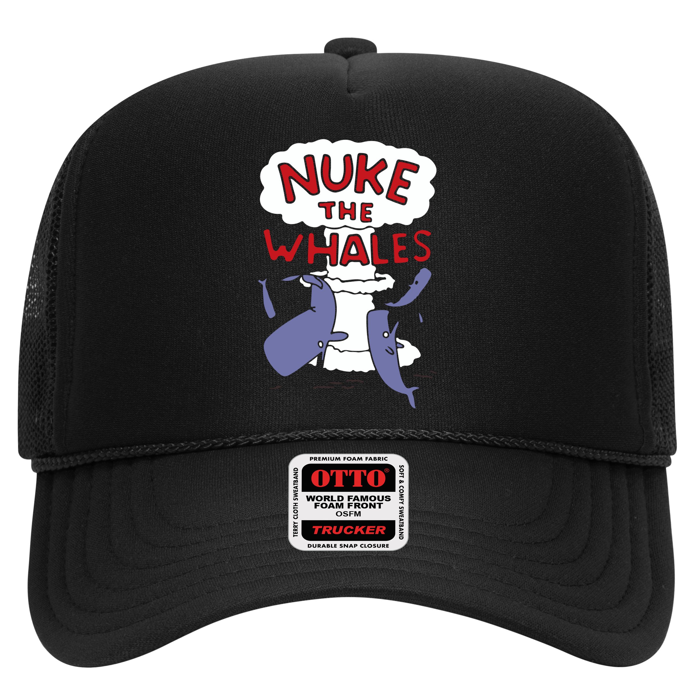 Nuke The Whales Funny Trucker Hat