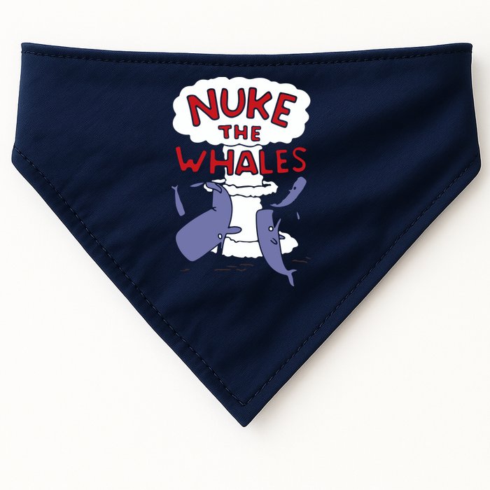 Nuke The Whales Funny USA-Made Doggie Bandana