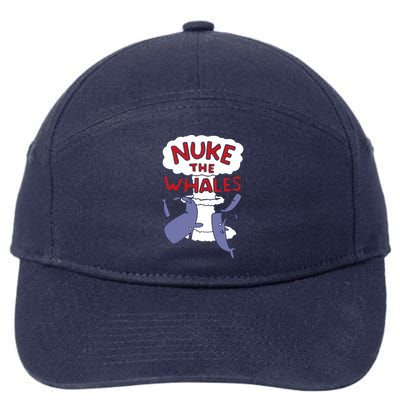 Nuke The Whales Funny 7-Panel Snapback Hat