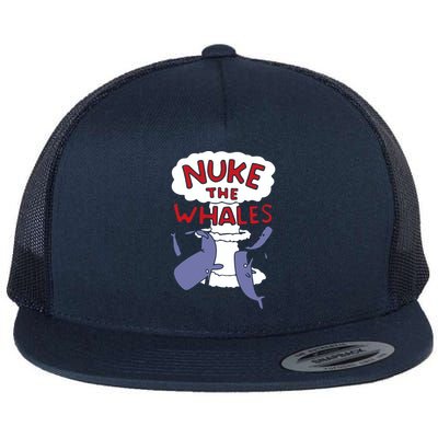 Nuke The Whales Funny Flatbill Hat