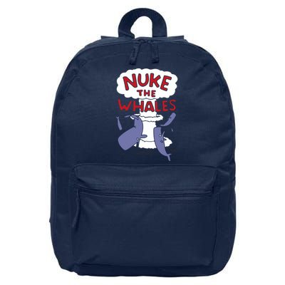 Nuke The Whales Funny 16 in Basic Backpack