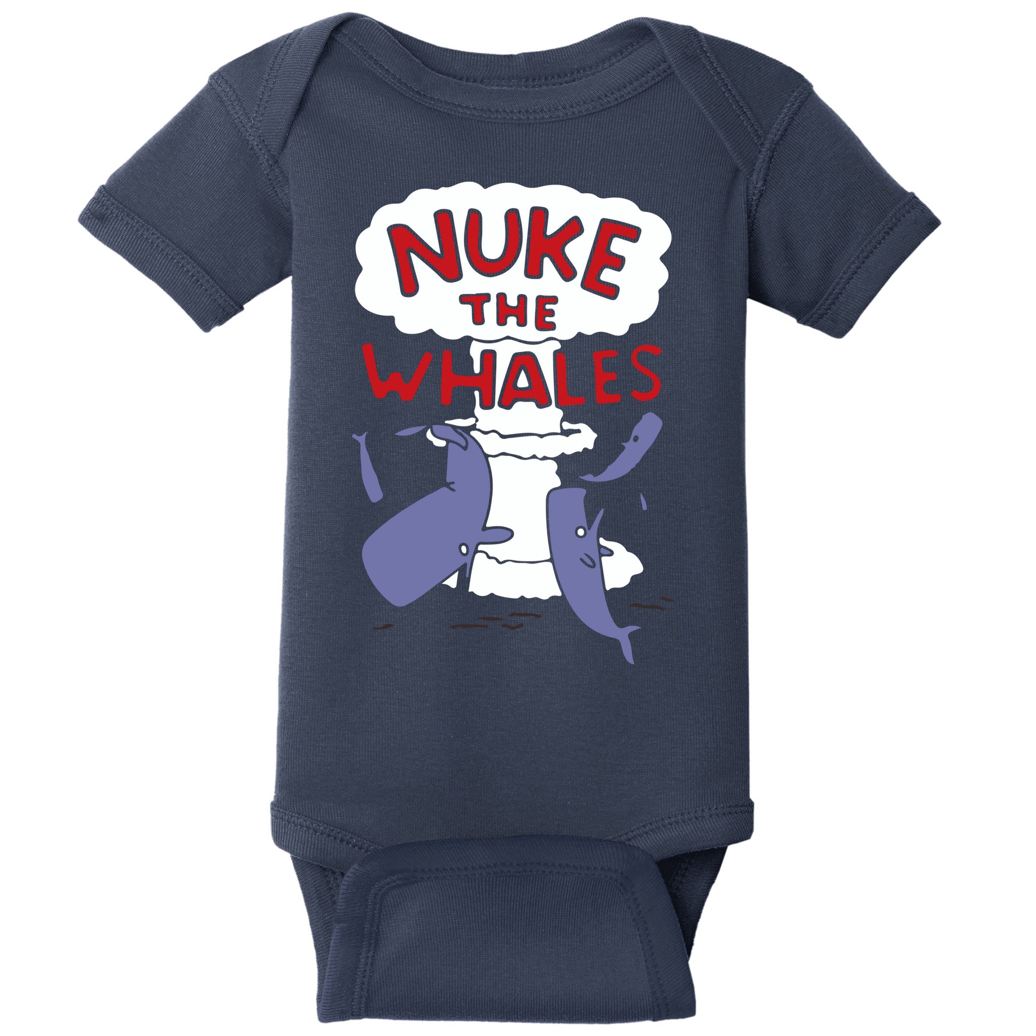 Nuke The Whales Funny Baby Bodysuit