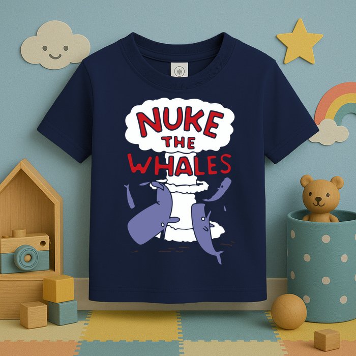 Nuke The Whales Funny Toddler T-Shirt