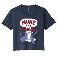 Nuke The Whales Funny Crop Top
