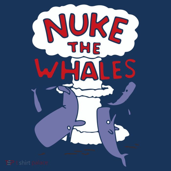Nuke The Whales Funny Short Acrylic Beanie