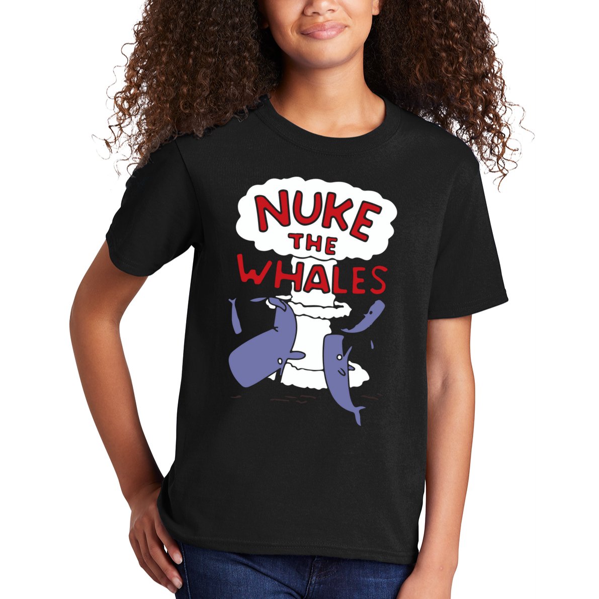 Nuke The Whales Funny Kids T-Shirt