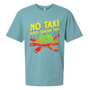 No Taki When Teacher Taki Sueded Cloud Jersey T-Shirt