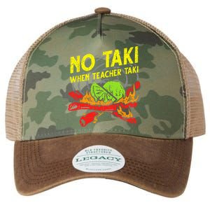 No Taki When Teacher Taki Funny Teacher Funny Legacy Tie Dye Trucker Hat