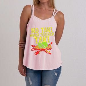 No Taki When Teacher Taki Funny Teacher Cute Education Women's Strappy Tank