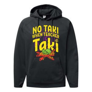 No Taki When Teacher Taki Performance Fleece Hoodie