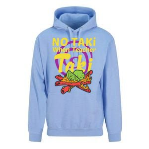 No Taki When Teacher Taki Cute Education Classroom Student Gift Unisex Surf Hoodie