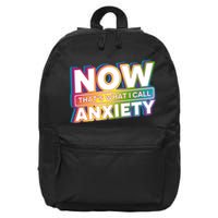 Now Thats What I Call Anxiety Funny Parody 16 in Basic Backpack