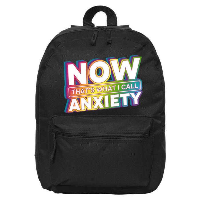 Now Thats What I Call Anxiety Funny Parody 16 in Basic Backpack