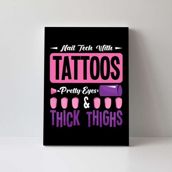 Nail Tech With Tattoos Pretty Nail Technician Nail Polish Canvas