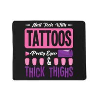 Nail Tech With Tattoos Pretty Nail Technician Nail Polish Mousepad