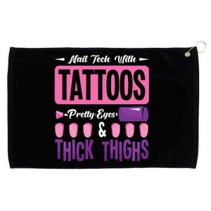 Nail Tech With Tattoos Pretty Nail Technician Nail Polish Grommeted Golf Towel