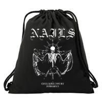 Nails They WonT Be Forgiven Drawstring Bag