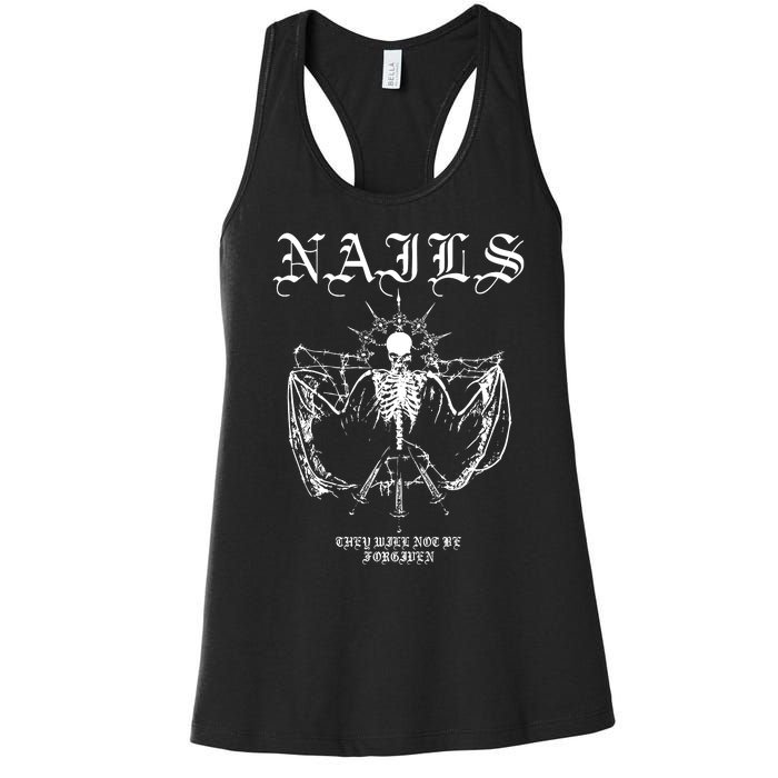 Nails They WonT Be Forgiven Women's Racerback Tank