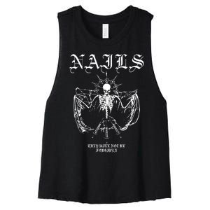 Nails They WonT Be Forgiven Women's Racerback Cropped Tank