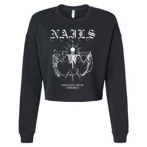 Nails They WonT Be Forgiven Cropped Pullover Crew