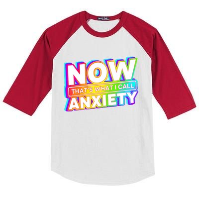 Now Thats What I Call Anxiety Funny Kids Colorblock Raglan Jersey