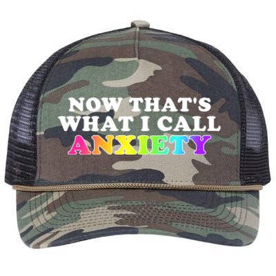 Now Thats What I Call Anxiety Funny Retro Rope Trucker Hat Cap