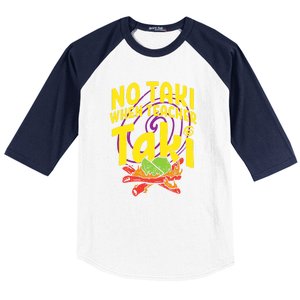 No Taki When Teacher Taki Funny Cute Education Baseball Sleeve Shirt