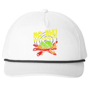 No Taki When Teacher Taki Funny Education Classroom Teacher Snapback Five-Panel Rope Hat